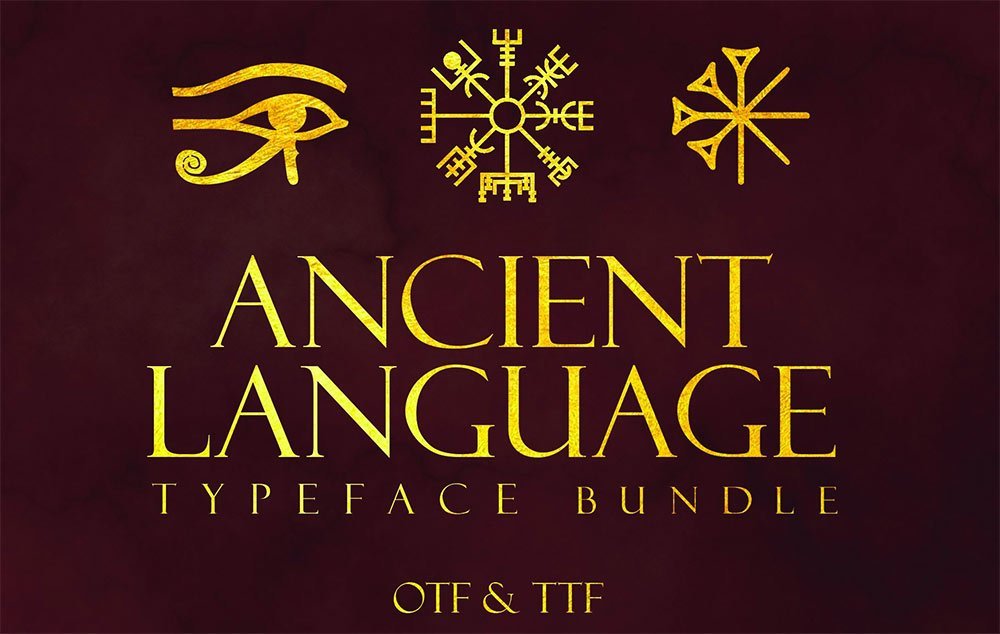 Ancient & Futuristic Typeface Bundle for Premium Members